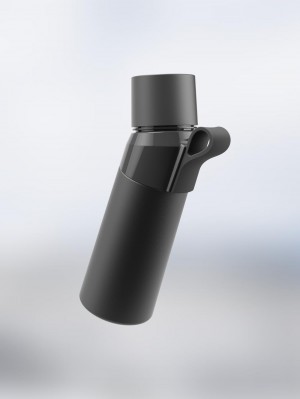 Air Up Twist Pro Steel Bottles Black | Canada 2701-EUXDB