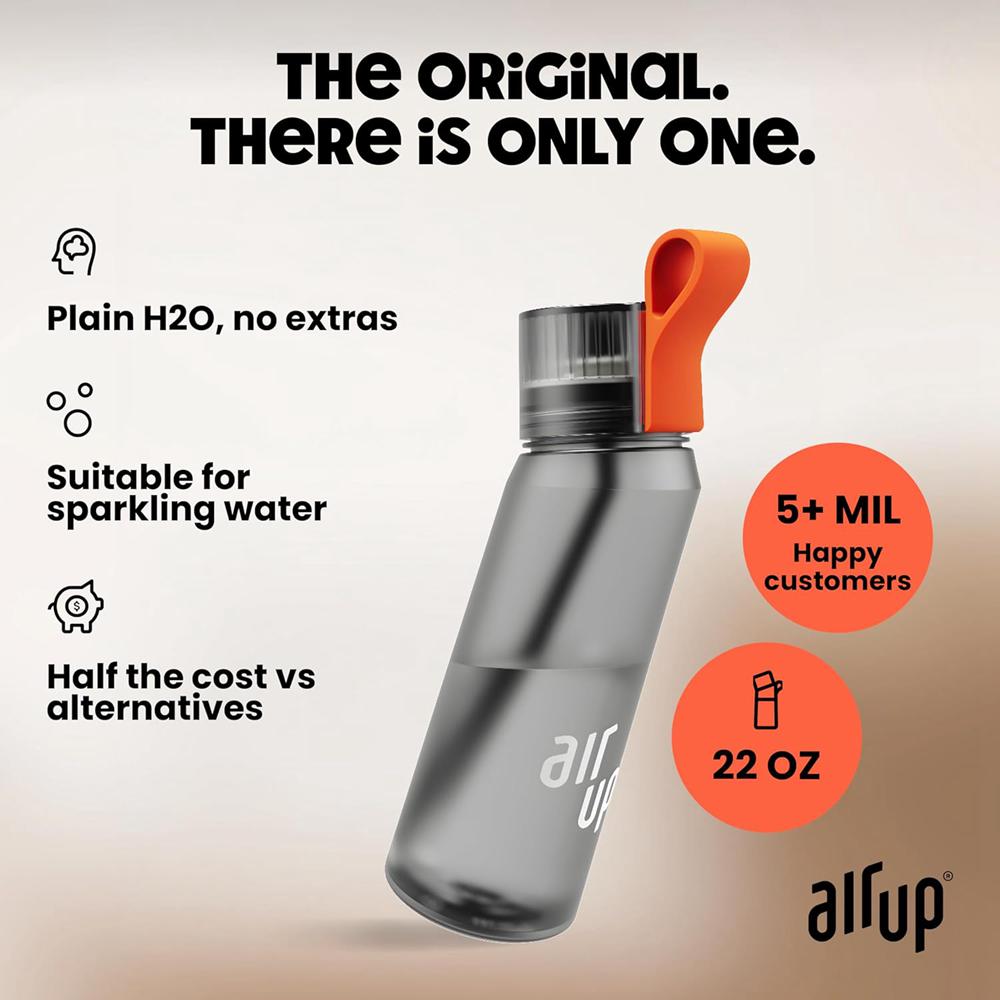 Air Up (22 oz) 5 scent pods & straw Bottles Charcoal Grey | Canada  0328-PCAJU